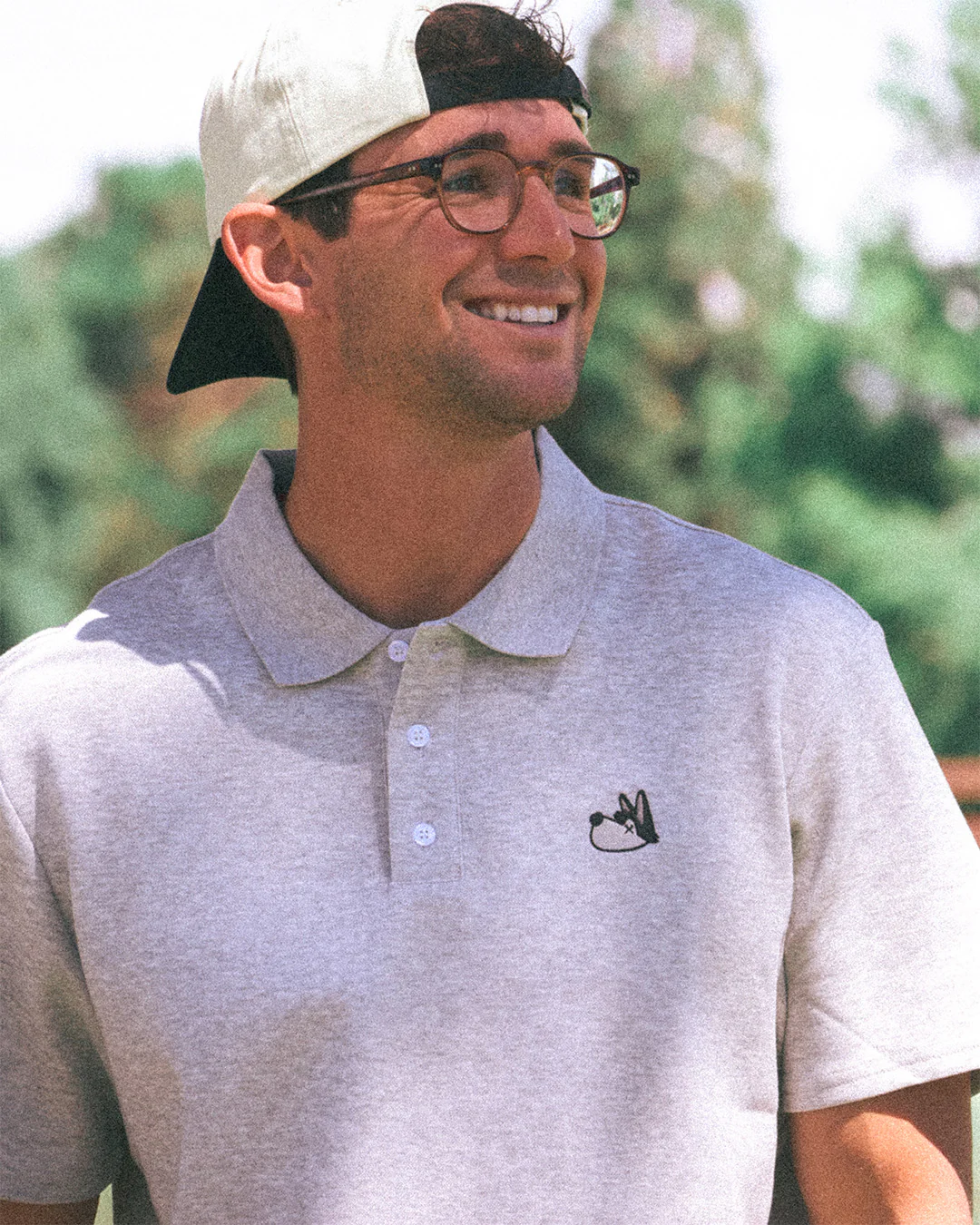 Hunter Classic Polo - Stone Grey - Image 3