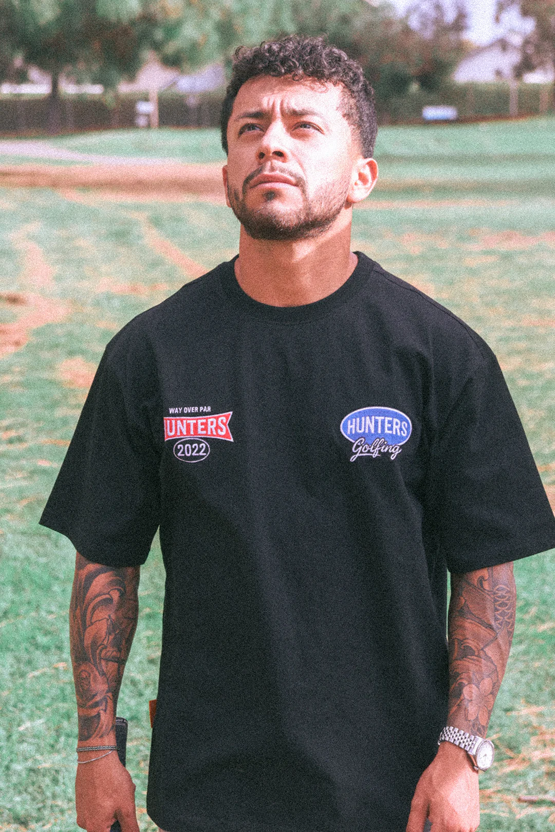 Hunters Golfing Tee - Black - Image 2