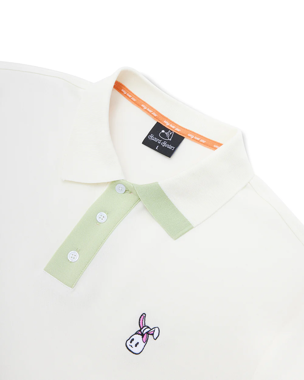 Men's Bunkie Polo - Cream/Mint - Image 4