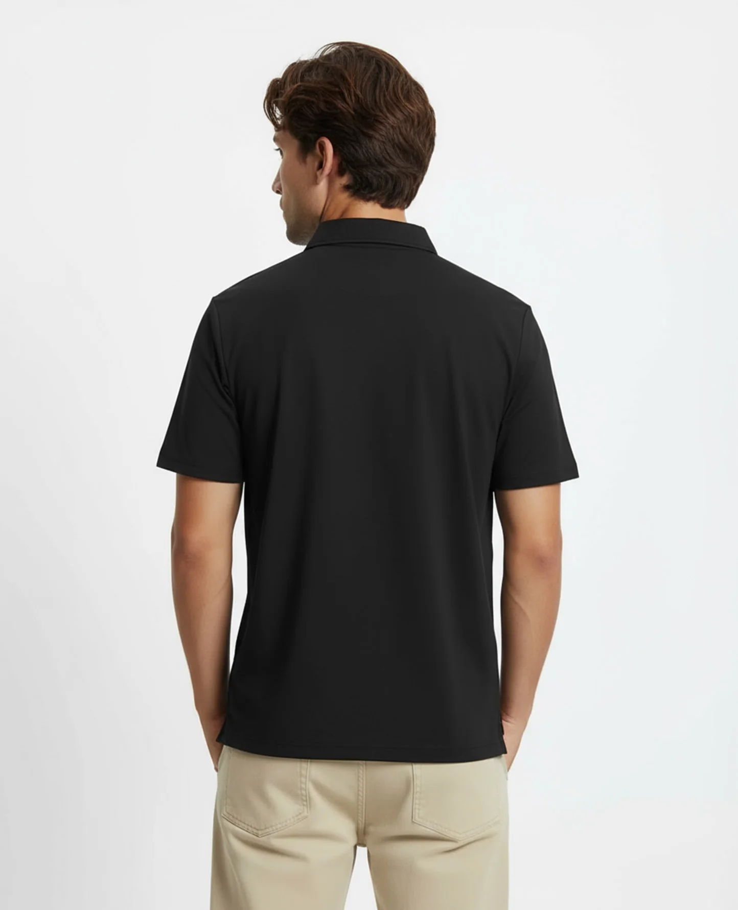 Men's Hunter Polo - Black/Orange - Image 3